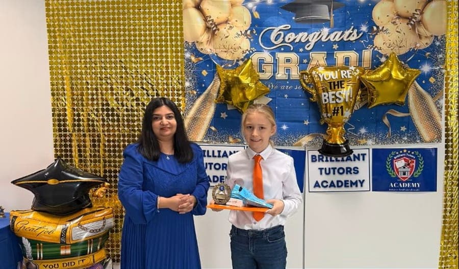 Award ceremony at Brilliant Tutors Academy